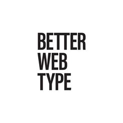 Better Web Type